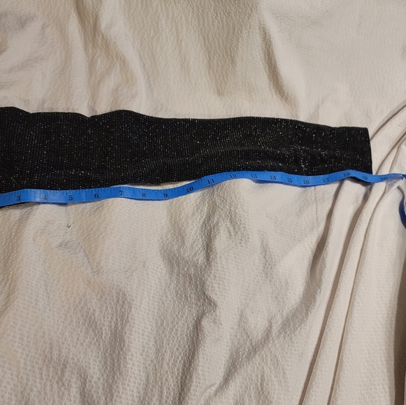 NWT MESHKI Long Sleeve backless low back high neck long dress rhinestone detail - Picture 8 of 16